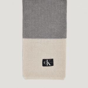 Calvin Klein Monogram Knitted Scarf Kaulaliina Harmaa