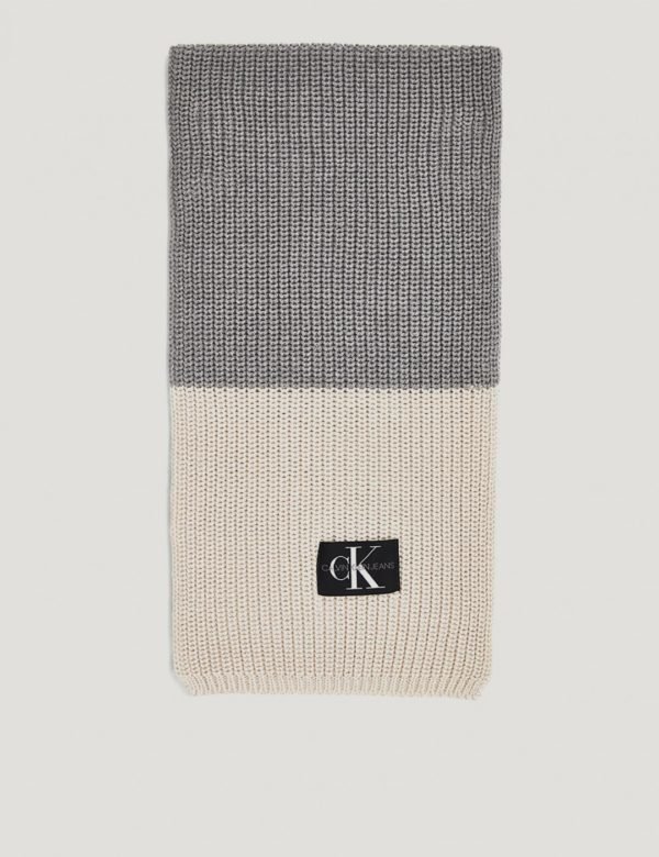 Calvin Klein Monogram Knitted Scarf Kaulaliina Harmaa