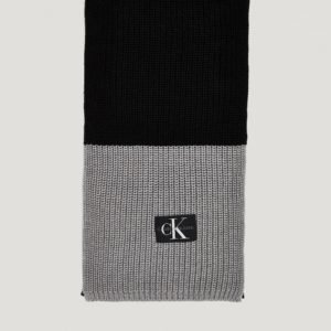 Calvin Klein Monogram Knitted Scarf Kaulaliina Musta