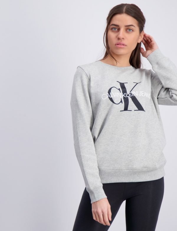 Calvin Klein Monogram Logo Sweatshirt Neule Harmaa