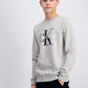 Calvin Klein Monogram Logo Sweatshirt Neule Harmaa