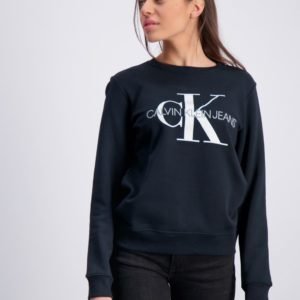 Calvin Klein Monogram Logo Sweatshirt Neule Musta