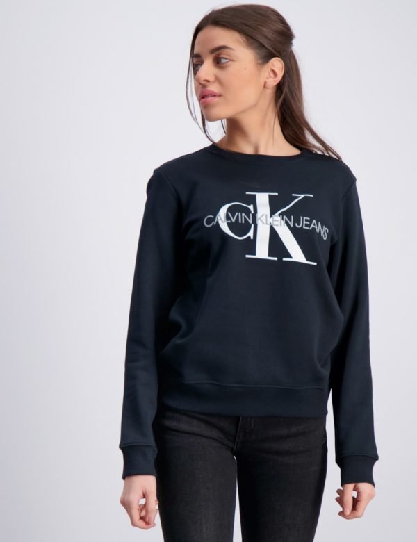 Calvin Klein Monogram Logo Sweatshirt Neule Musta