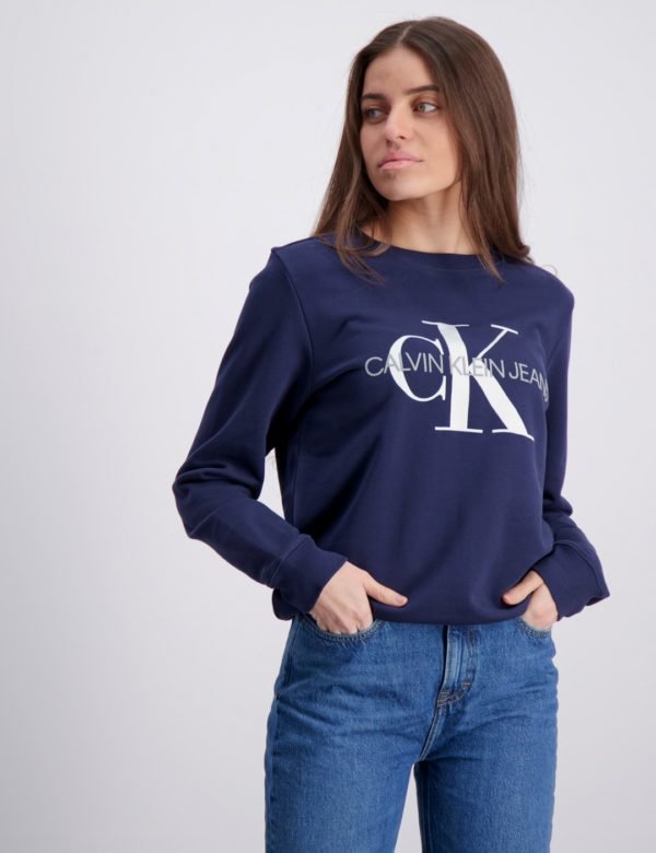 Calvin Klein Monogram Logo Sweatshirt Neule Sininen