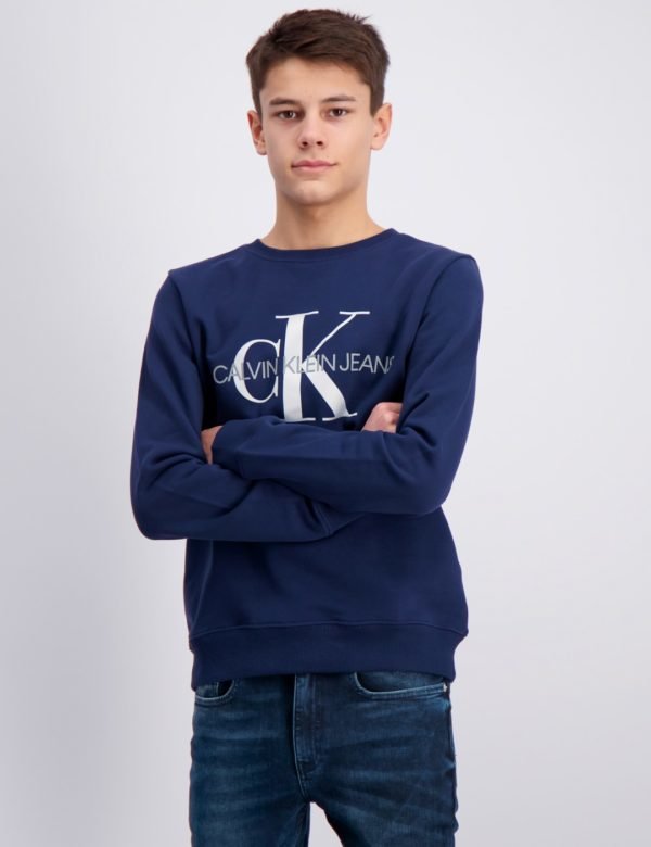 Calvin Klein Monogram Logo Sweatshirt Neule Sininen