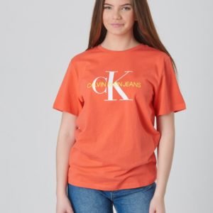 Calvin Klein Monogram Oco Regular Tee T-Paita Oranssi