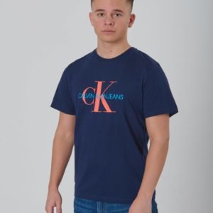 Calvin Klein Monogram Oco Tee T-Paita Sininen