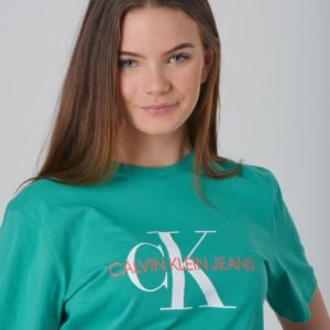 Calvin Klein Monogram Oco Tee T-Paita Vihreä