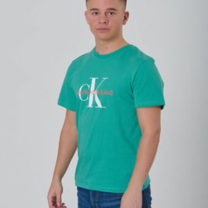 Calvin Klein Monogram Oco Tee T-Paita Vihreä