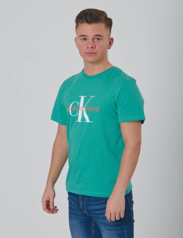 Calvin Klein Monogram Oco Tee T-Paita Vihreä