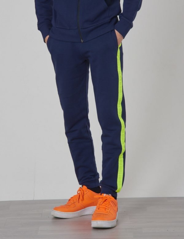 Calvin Klein Neon Tape Sweatpants Collegehousut Sininen