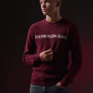 Calvin Klein Oco Mixed Yarn Sweater Neule Punainen