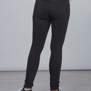 Calvin Klein Skinny Hr Worn Black Str Farkut Musta