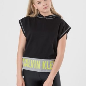 Calvin Klein Sleeveless Hoodie Huppari Musta