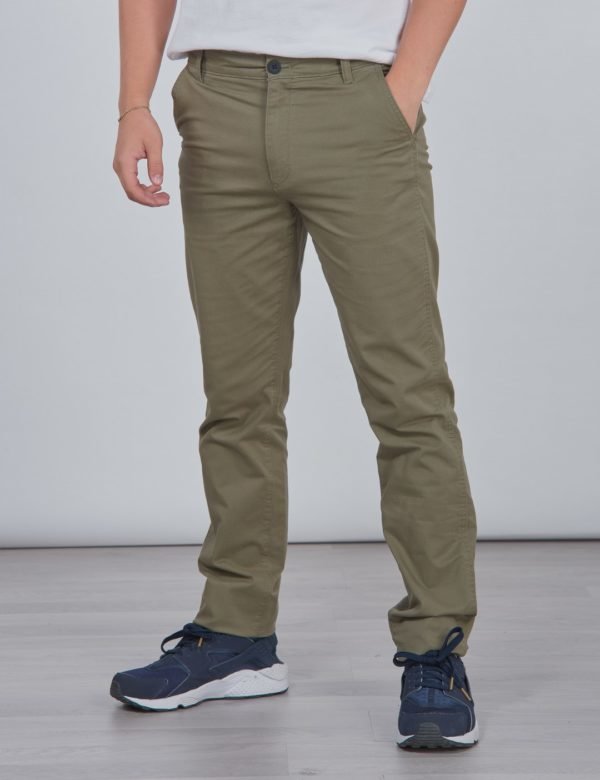 Calvin Klein Slim Cotton Chino Housut Vihreä