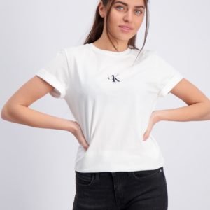 Calvin Klein Small Ck One Ss T Shirt T-Paita Valkoinen