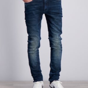 Calvin Klein Super Skinny Farkut Sininen