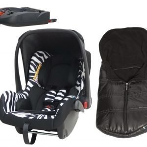 Carena Turvakaukalo + ISOFIX-telakka + lämpöpussi Viggen Zebra