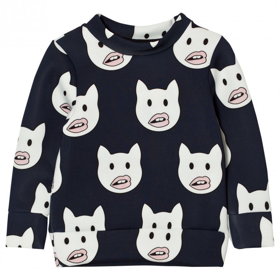 Caroline Bosmans Neoprene Sweater Emoticat Oloasun Paita