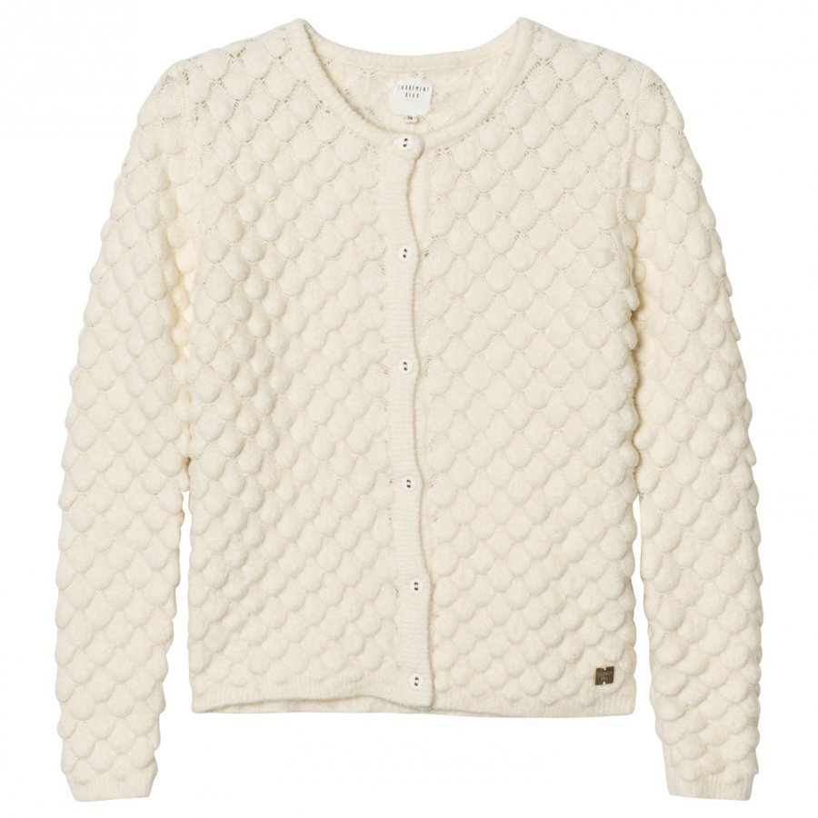 Carrément Beau Cream Textured Knit Cardigan Neuletakki