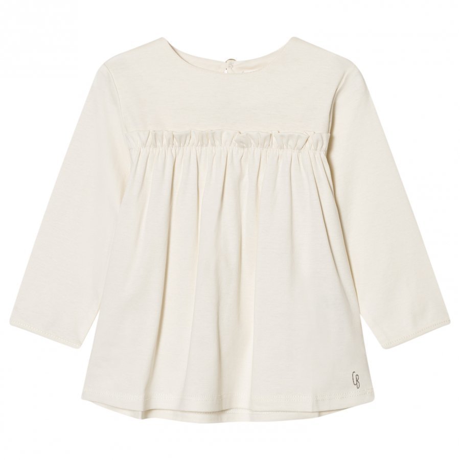 Carrément Beau Frill Front Tee Cream T-Paita