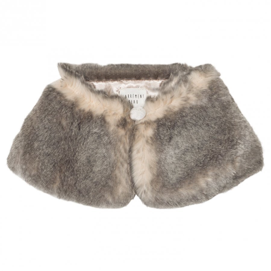 Carrément Beau Grey Faux Fur Collar Huivi