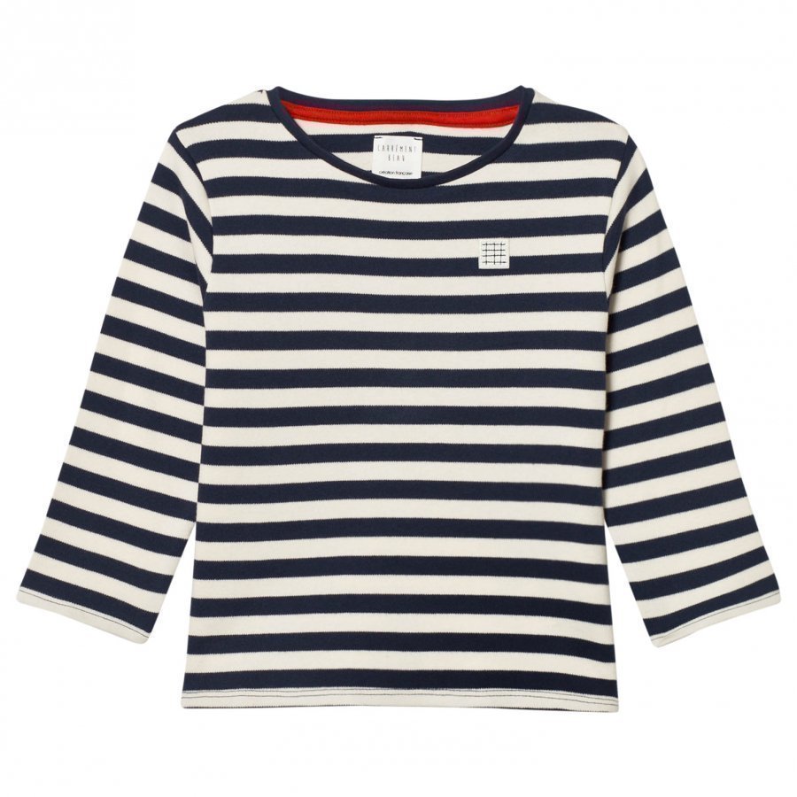 Carrément Beau Navy And White Long Tee T-Paita