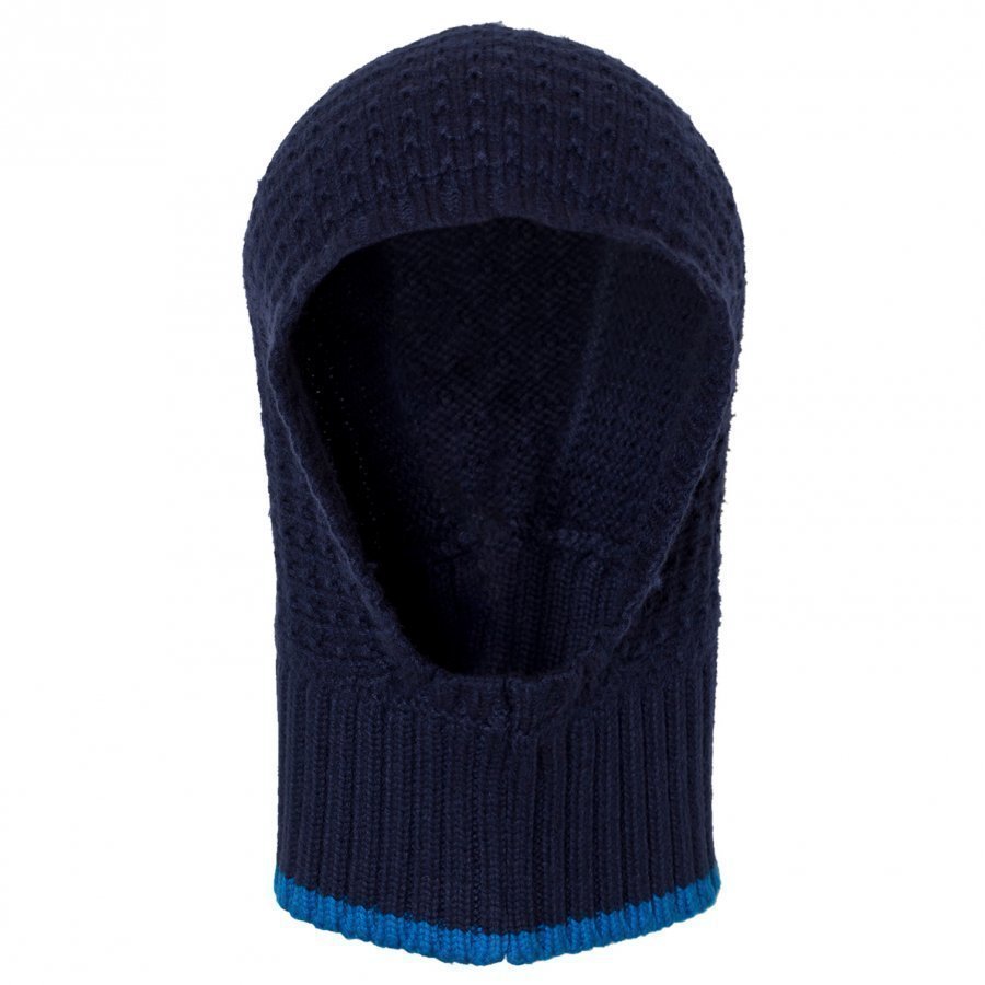 Carrément Beau Navy Knit Balaclava Kypäräpipo