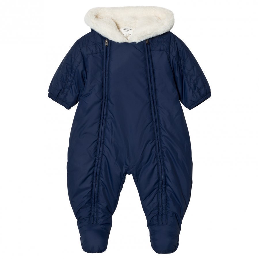 Carrément Beau Navy Teddy Lined Coverall Vauvan Haalari