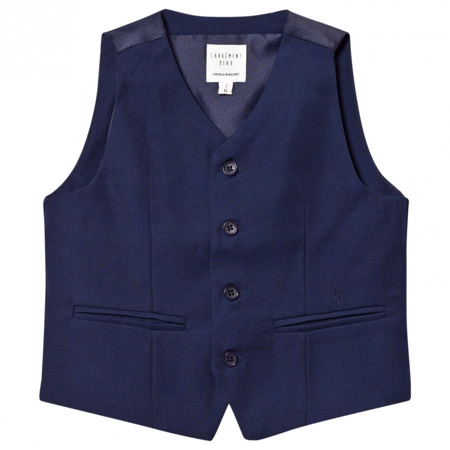 Carrément Beau Navy Waistcoat Liivi