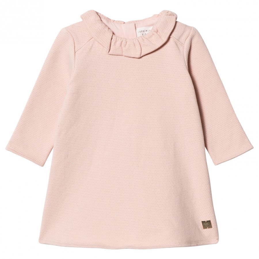 Carrément Beau Pale Pink Lurex Sweat Dress Mekko