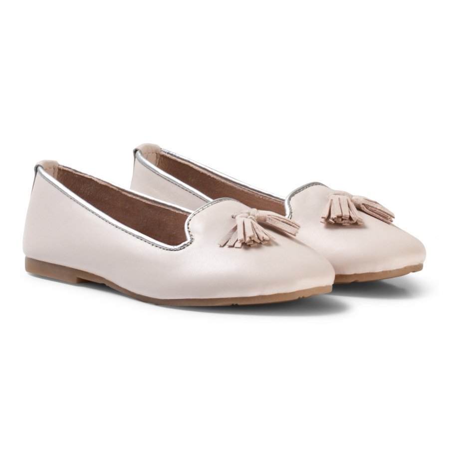 Carrément Beau Pale Pink Tassled Pumps Ballerinat