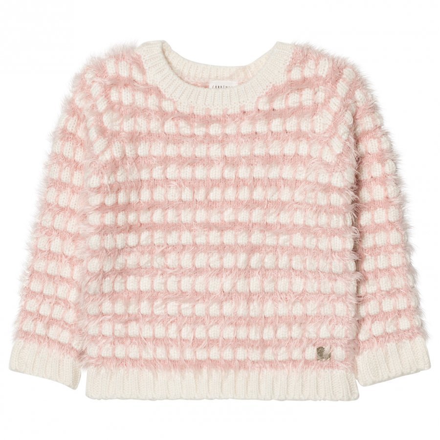 Carrément Beau Pink Cream Fluffy Jumper Paita