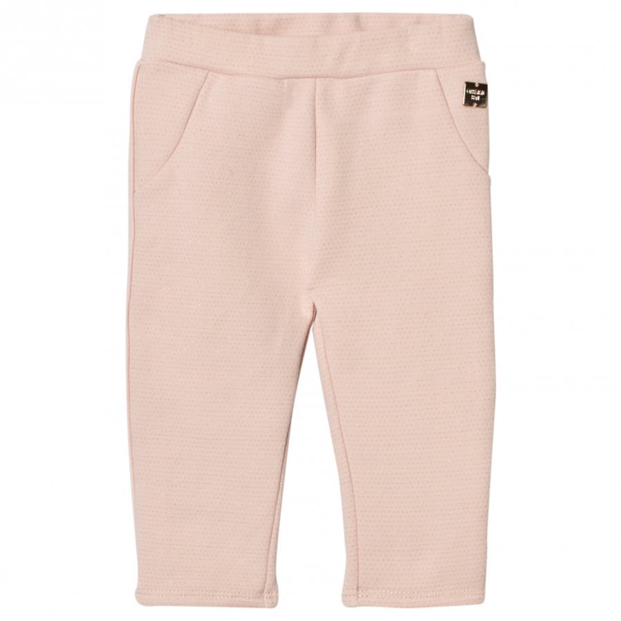 Carrément Beau Pink/Gold Lurex Sweat Pants Verryttelyhousut