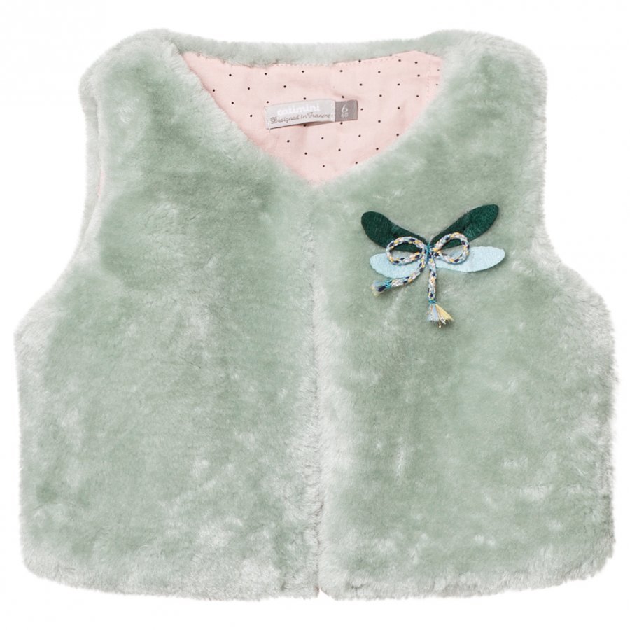 Catimini Aqua Faux Fur Gilet Toppaliivi