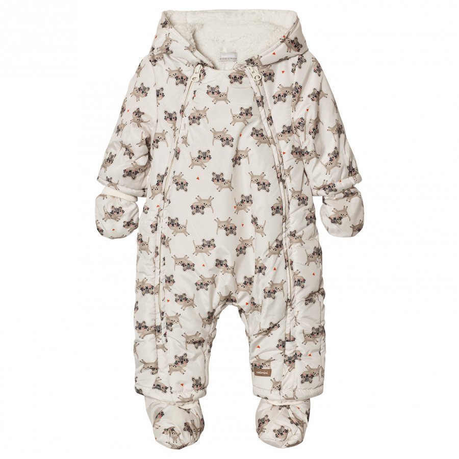 Catimini Cream Tiger Print Coverall Toppahaalari