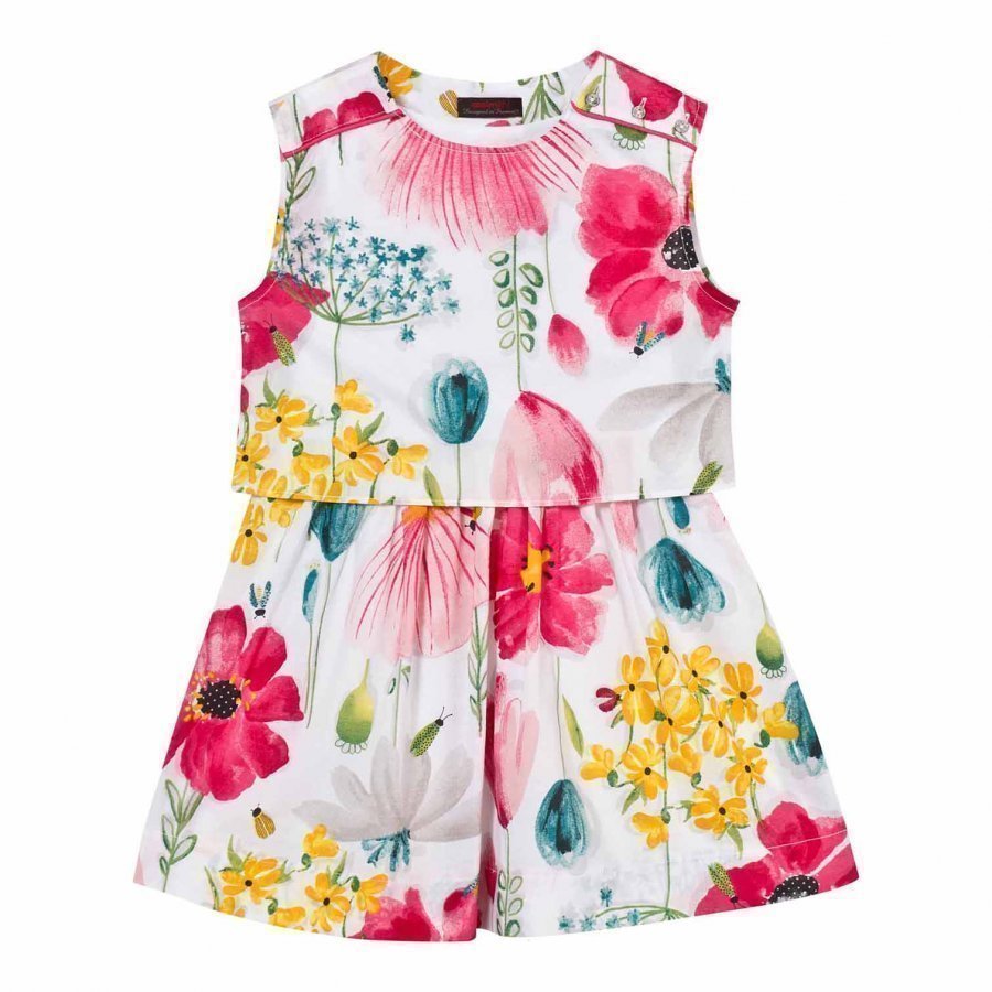 Catimini Multi Floral Print Dress Mekko