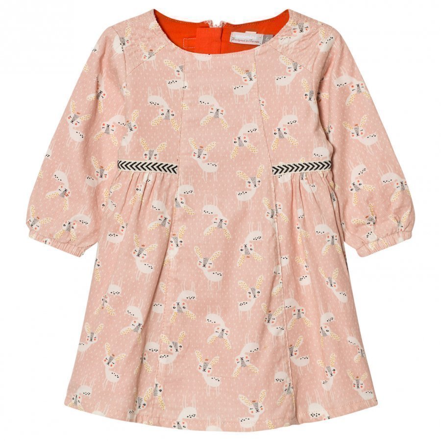 Catimini Pink Deer Print Dress Mekko