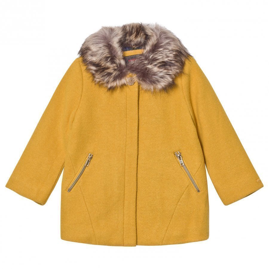 Catimini Yellow Lurex Coat Parkatakki