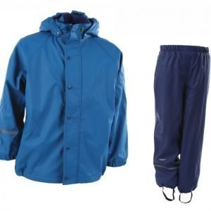 Celavi Rainwear Set W Fleece Sadetakki Sininen