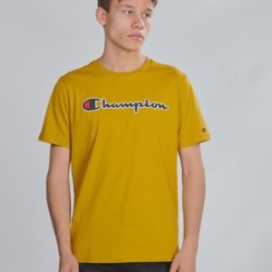 Champion Rochester Crewneck T Shirt T-Paita Keltainen