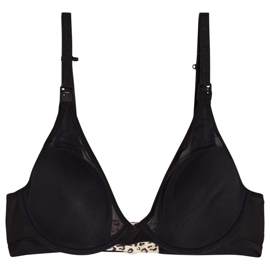 Charley M By Cake Lingerie Viva Plunge T-Shirt Bra Black Raskausajan Rintaliivit