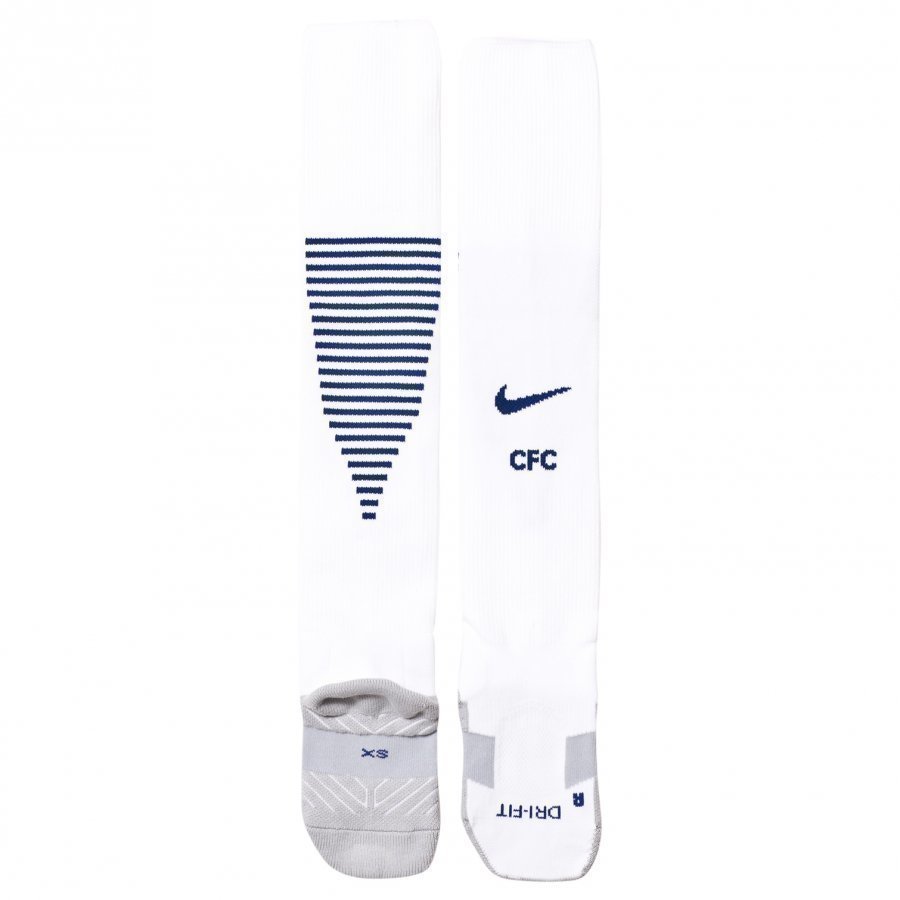 Chelsea Fc White Chelsea Fc Stadium Home Sock Jalkapallosukat