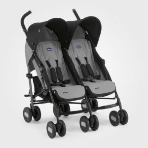 Chicco Echo Twin Stroller Grey Sisarusrattaat