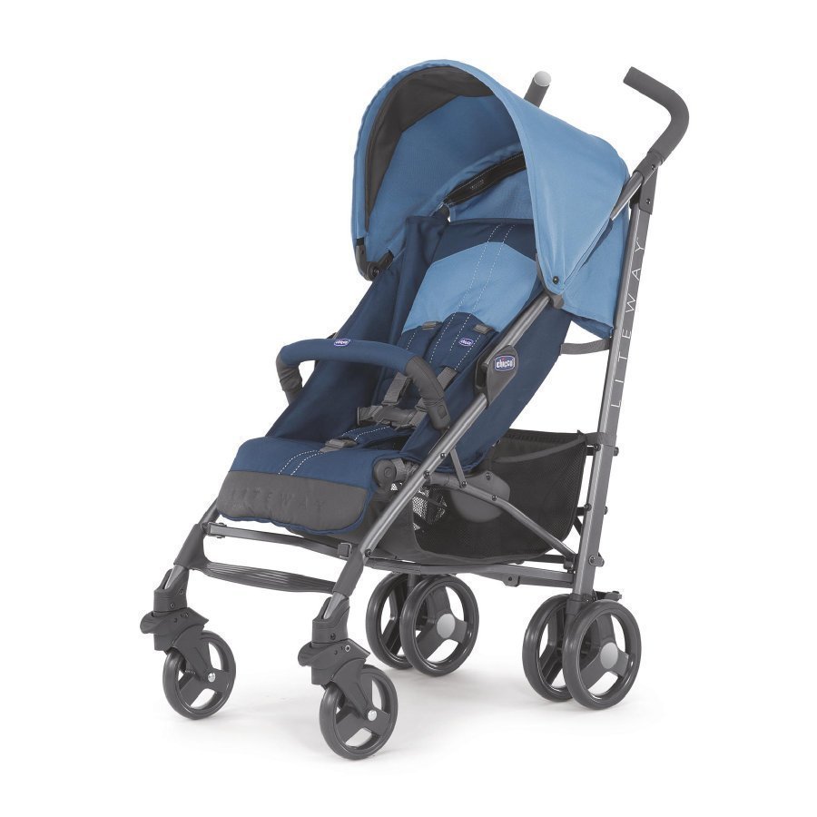 Chicco Lite Way Blue Matkarattaat + Turvakaari