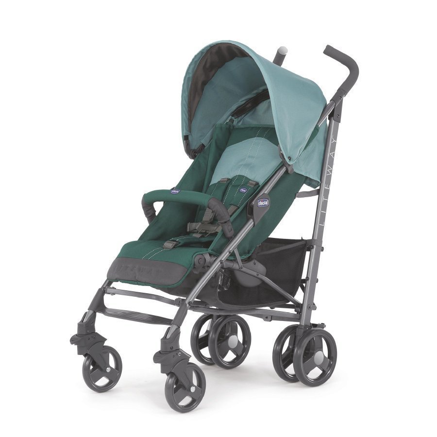 Chicco Lite Way Green Matkarattaat + Turvakaari