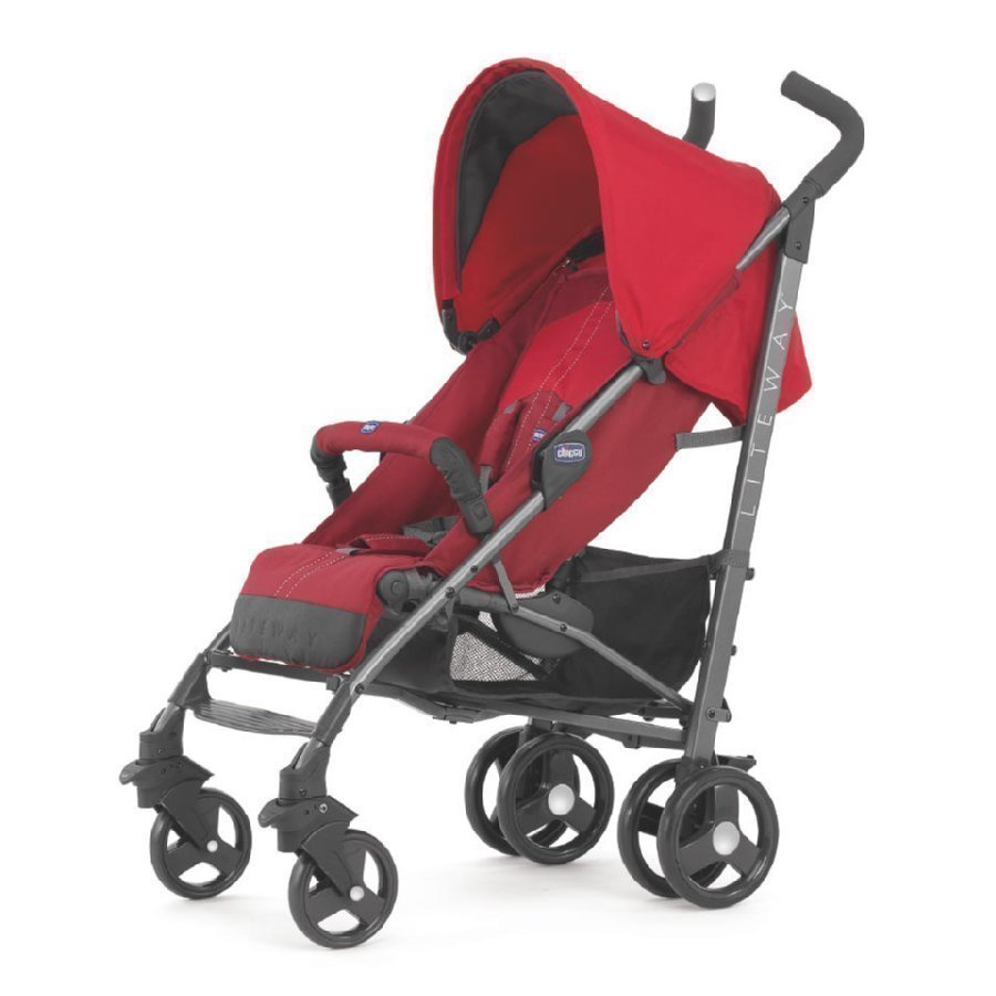 Chicco Lite Way Red Matkarattaat + Turvakaari