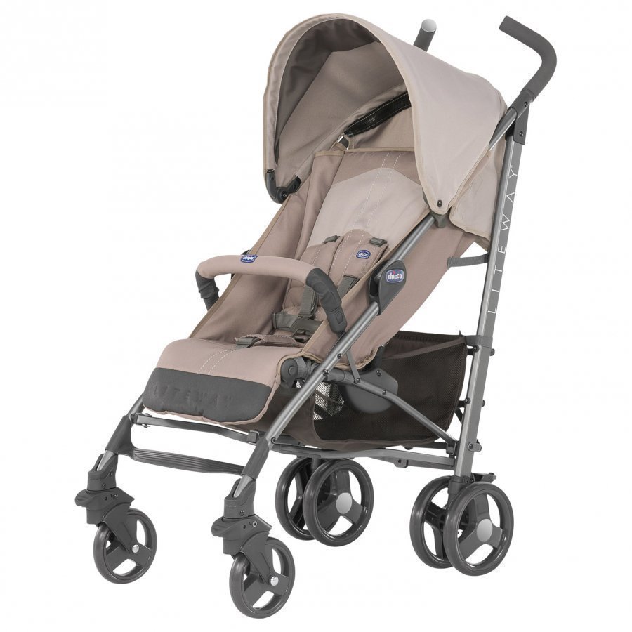 Chicco Liteway Stroller With Bumper Bar Sand Sateenvarjorattaat