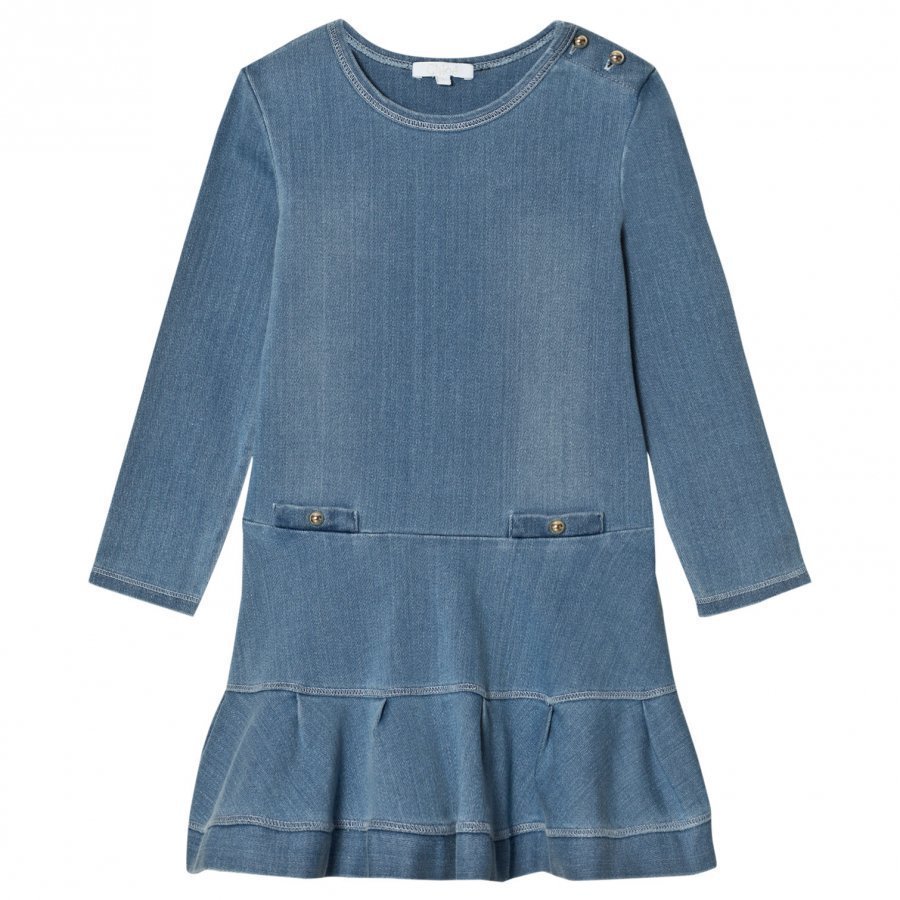 Chloé Blue Chambray Dress Mekko