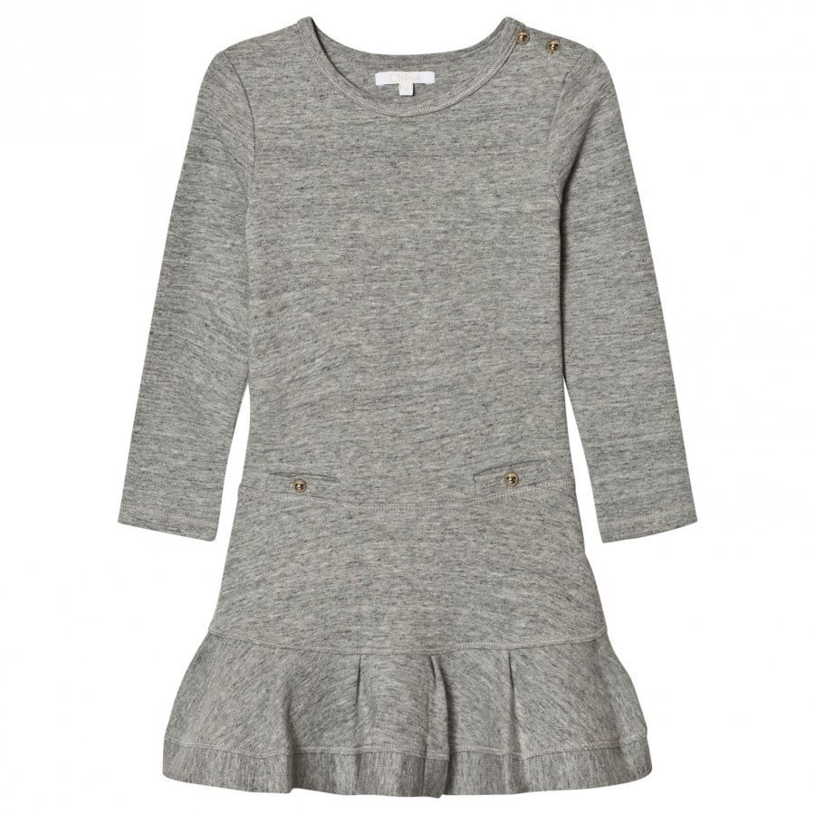 Chloé Grey Jersey Long Sleeve Dress Mekko